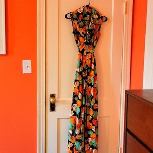 FABULOUS vintage floral dress- adjustable size
